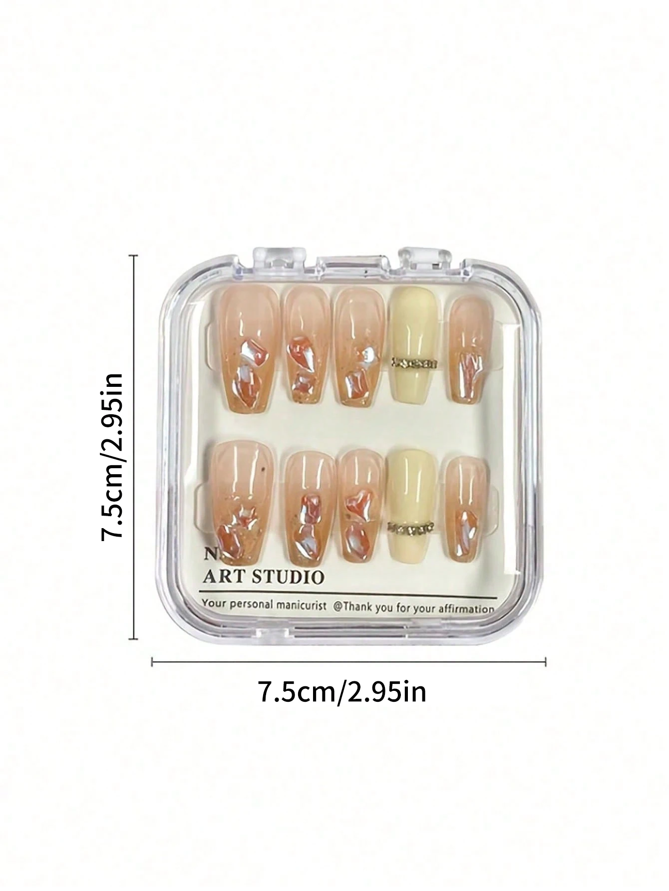 1/5/10/20 Stück Transparente Aufbewahrungsbox für Nagelkunst, Organizer für Künstliche Nägel, Aufbewahrungsbox für Aufklebenägel, Nagel-Präsentationsbox – Detail 6