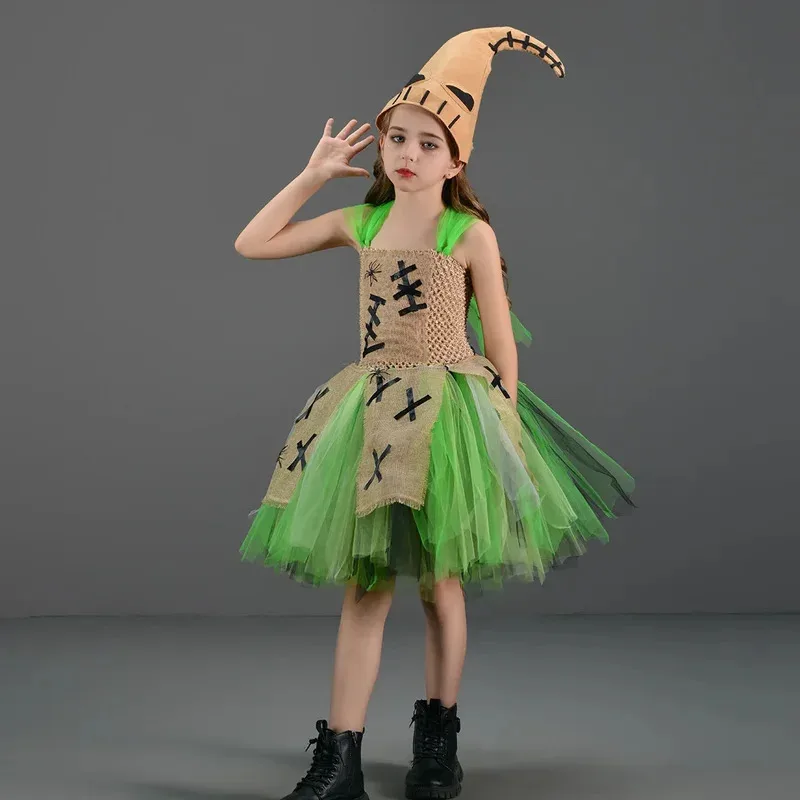 2025 Film Nightmare Weihnachten Cosplay Kostüm Oogie Disguise Kleid für Mädchen Halloween Karneval Party Bühne Kleidung Rollenspiel