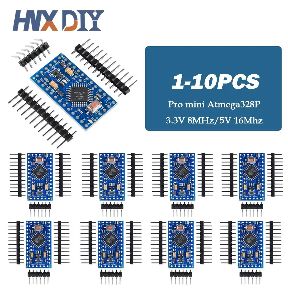 1-10PCS Pro mini Atmega328P Pro Mini 328 Mini ATMEGA328 3.3V 8MHz 5V 16Mhz for Arduino Compatible Nano CP2102 FT232RL