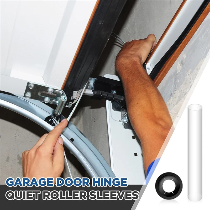 A67P-60 قطعة مفصل باب المرآب أكمام دوارة هادئة ، 11 مللي متر ID 80 مللي متر طول عمود دوار المكسرات تحمل جوانات للسيارات Rv المرآب #6