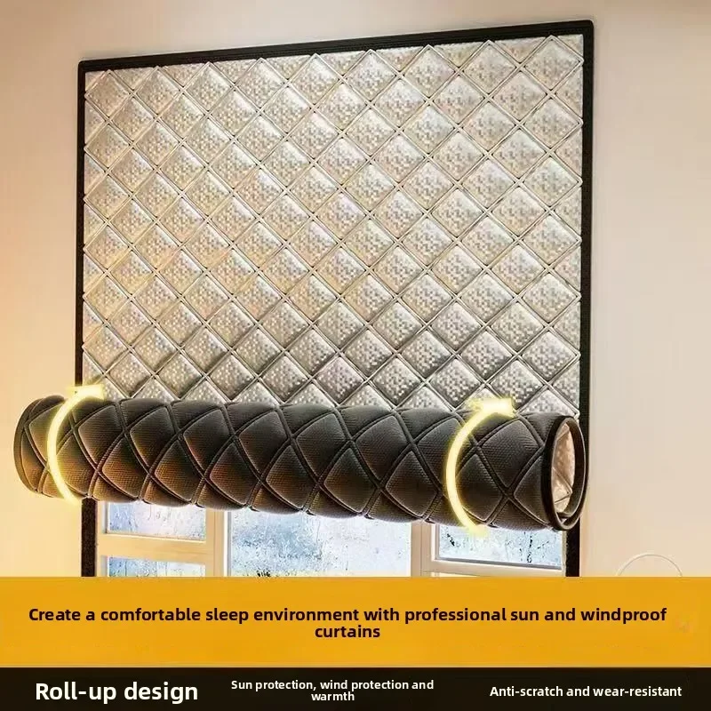 DurableThickened Warm Curtains Winter Windshield Bedroom Windproof Insulation Film Sealing And Cold-proof Windows