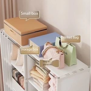 6-layer-staubdichtes Garderobe mit Vorhängen, Bekleidungsorganisator mit hoher Kapazität, einfacher Lagerschrank, Raummöbel 10 Hauptverkaufsgarderobe aus China - №10