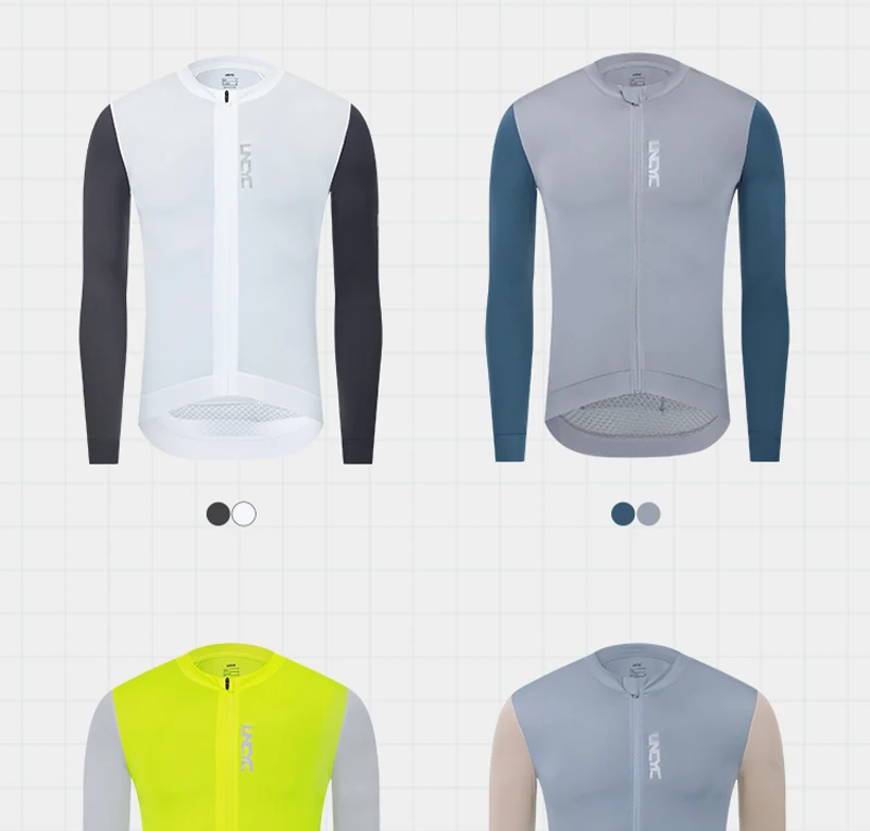 YKYWBIKE Herren Radtrikot Frühling Langarm Full Road Bike Shirt Fahrradtrikot MTB Atmungsaktive Fahrradbekleidung – Detail 9