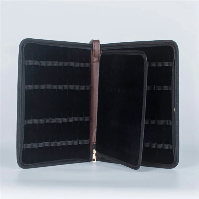48-Slots Pen Holder Personalized PU Gift Pen Bag Pen Storage Bag Business Office Protective Cover