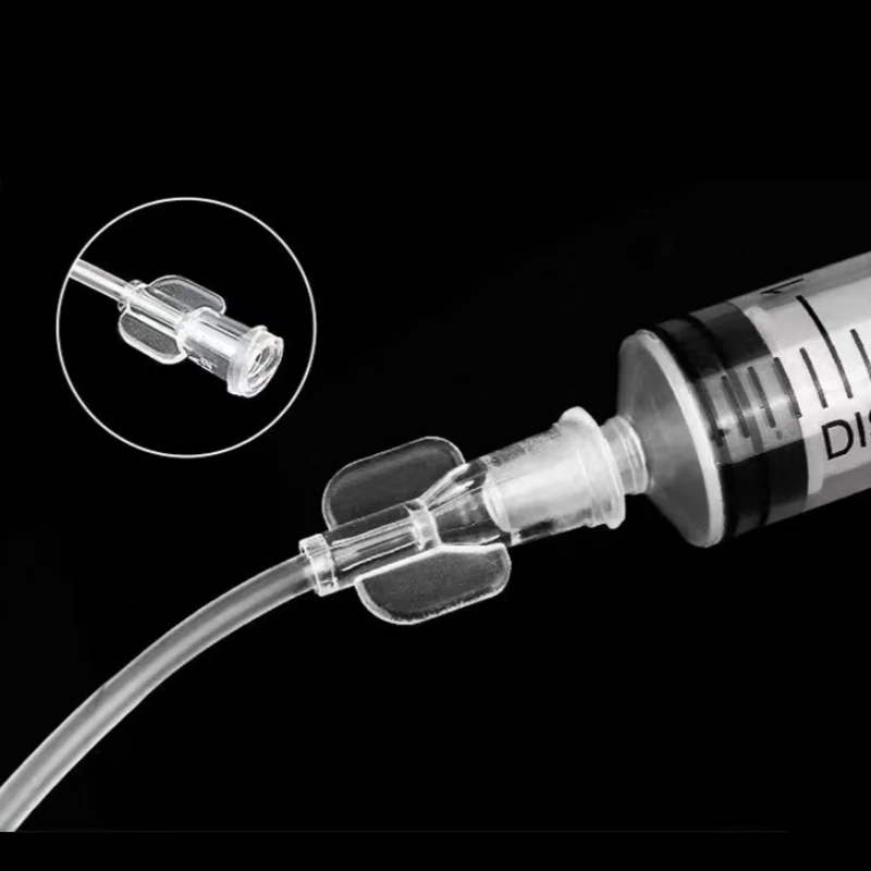 50Pcs Disposable Infusion Extension Tube Iv Infusion Extension Line PVC Connecting Hose 30cm 50cm 100cm Veterinary Supplies - view 5