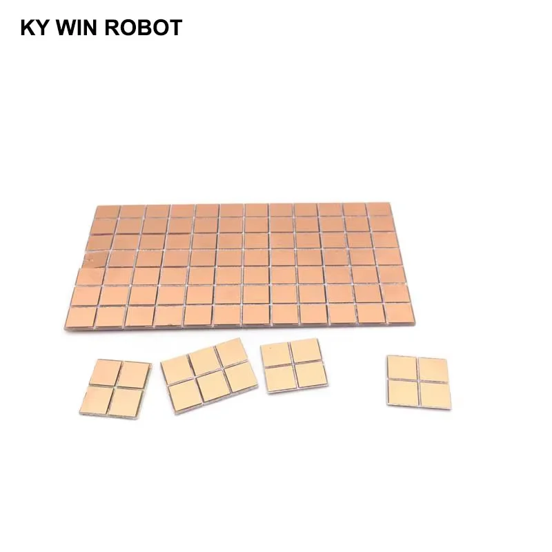 100szt FR4 PCB 6.5*7mm Dwustronna płytka miedziana DIY Zestaw PCB Laminat Płytka drukowana 0.65x0.7cm 6.5x7x1.0mm