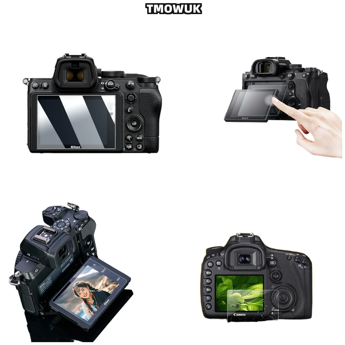 

For Nikon Z50 LCD Screen Protector 9H Hardness Tempered Glass HD Clear Anti-Scratch Anti-Fingerprint Film.