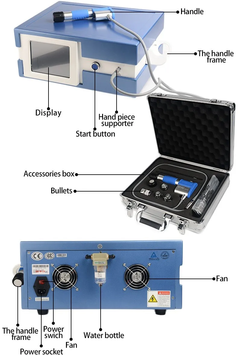 ESWT Shockwave machine Shock Wave Therapy equipment electromagnetic medical painrelief ed therapy shockwave Treatment