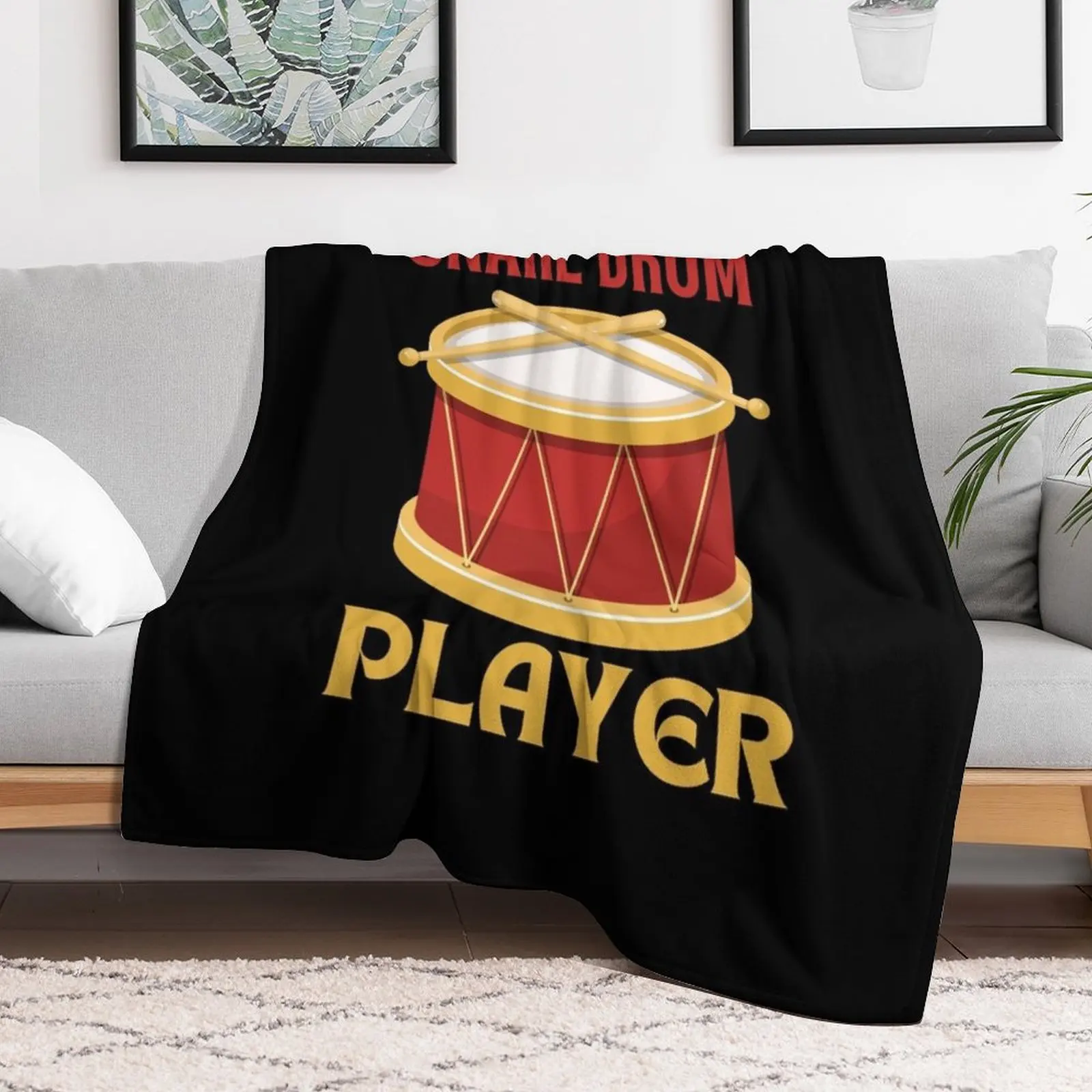 Snare Drum Player Throw Blanket Hair Soft Plaid Decorative Sofas warm winter Blankets