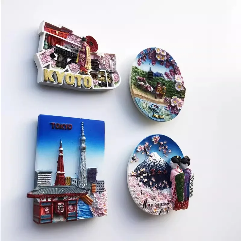 Japan Tokyo Mount Fuji Creative Message Post Tourism Souvenir Decoration Craft Gift Resin Magnetic Fridge Magnet