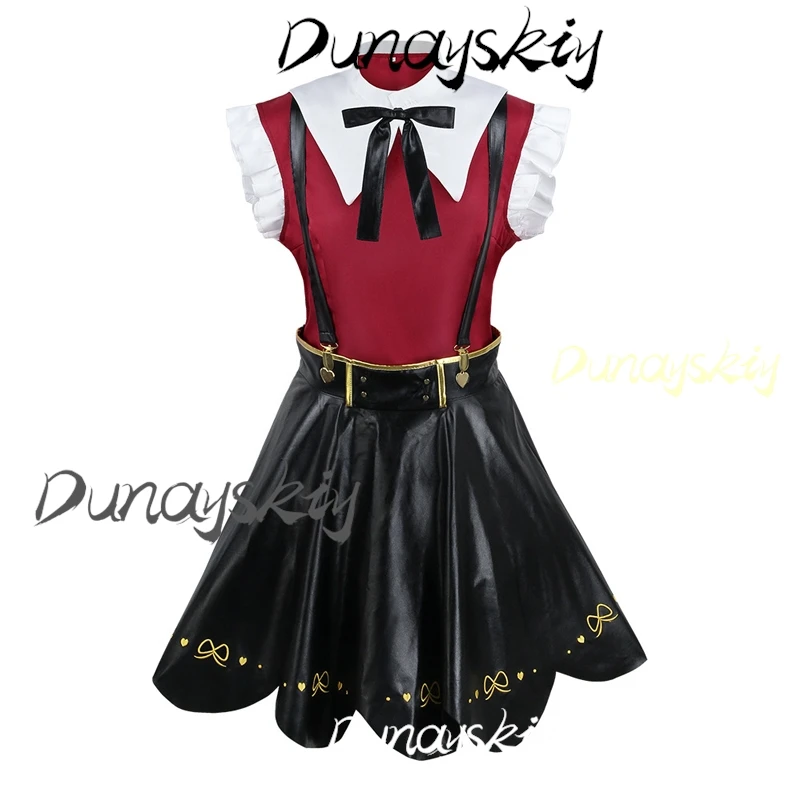 لعبة المحتاجة فتاة جرعة زائدة كانجيل تأثيري Ame زي شعر مستعار كانجيل زي مع شعر مستعار JK موحدة جلدية لوليتا تنورة مجموعة مخصصة