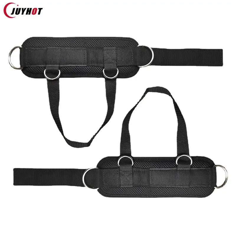 Fitness Adjustable D-Ring Ankle Cuffs Sport Ankle Straps For Cable Machines Gym Leg Pulley with Buckle Sports Feet Guard Workout