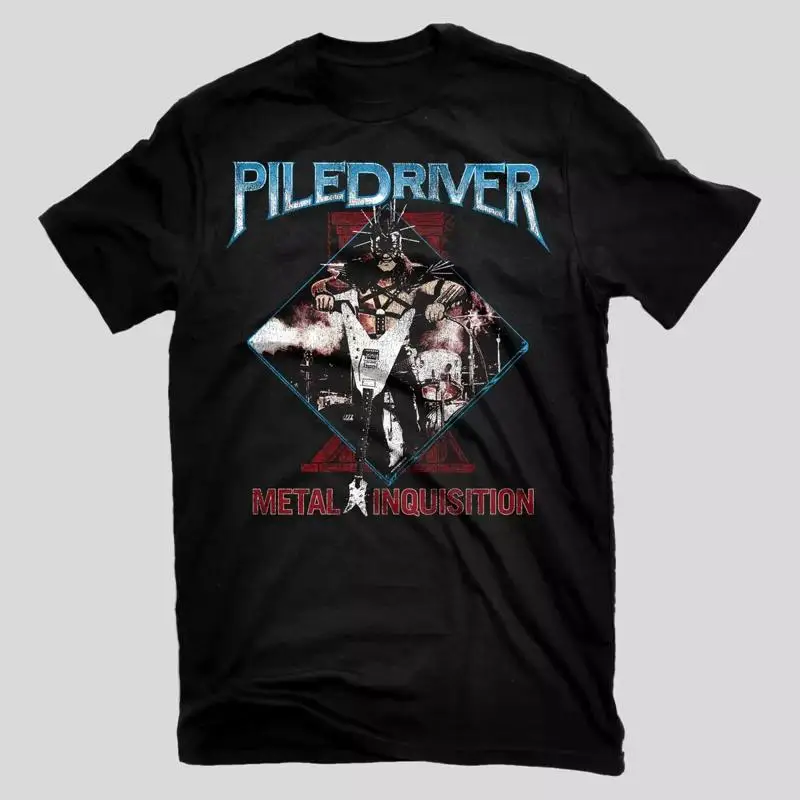 Nueva camiseta negra de todas las tallas PILEDRIVER Guillotine