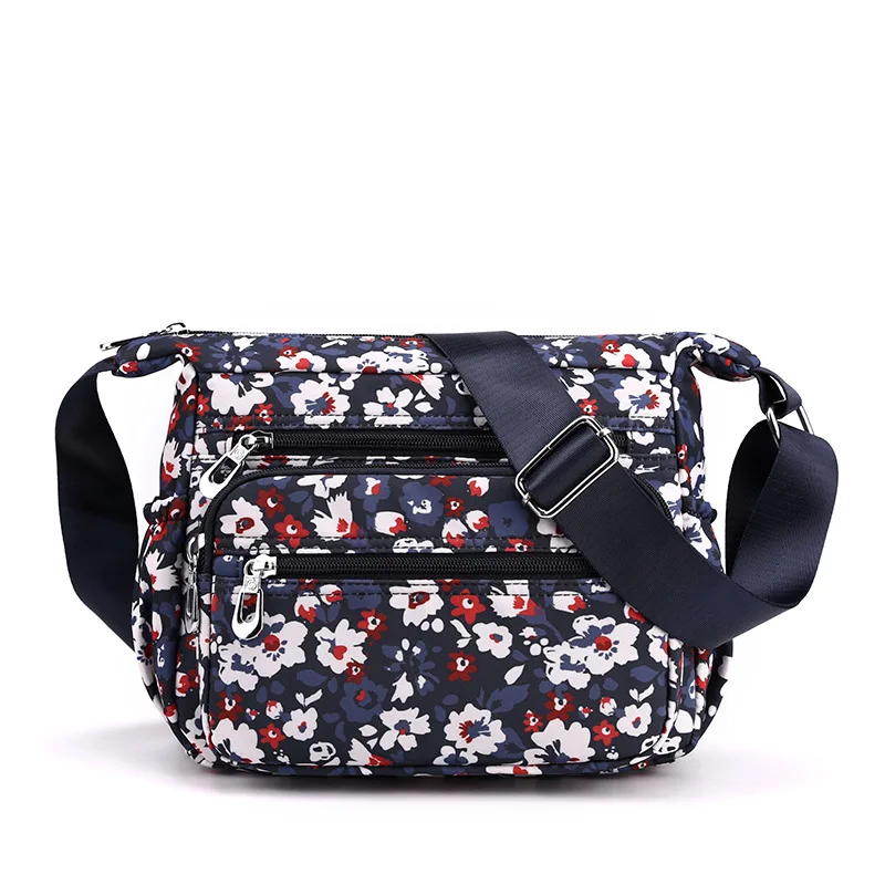 Printed Bag for Women's 2023 New Simple Large Capacity Fashion Small Square Bag Multi compartment Single Shoulder Crossbody Bag