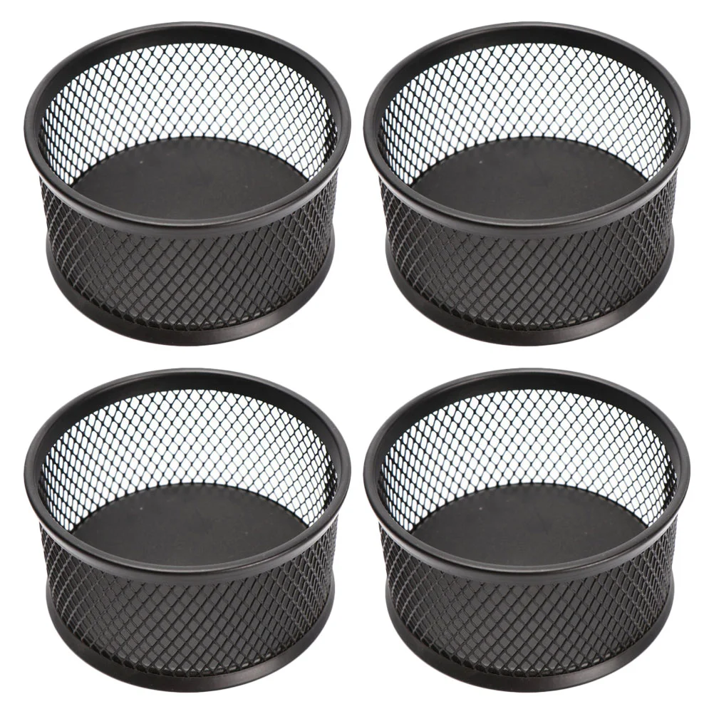 

4 PCS Pin Paper Clip Storage Bucket Office Accessories Desktop Rack Tray Clipper