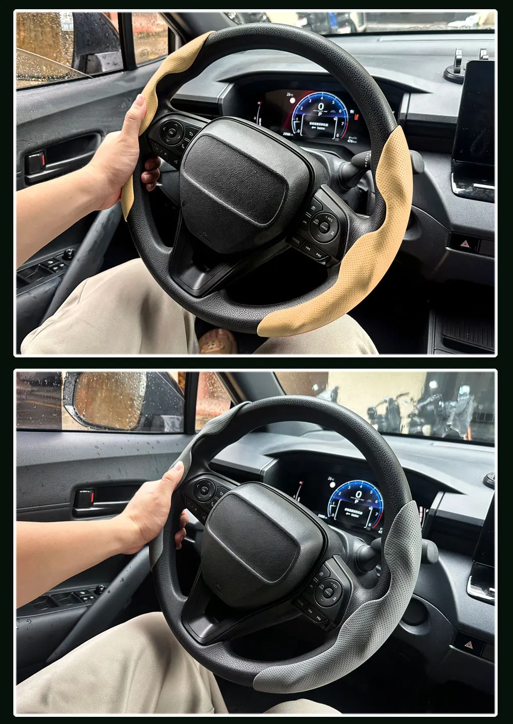 Geeignet für Tesla Rutschfeste Lenkradabdeckung mit Schnalle für Model 3 Y X S Model3 Highland Cybertruck ModelS Plaid Model-X – Detail 6