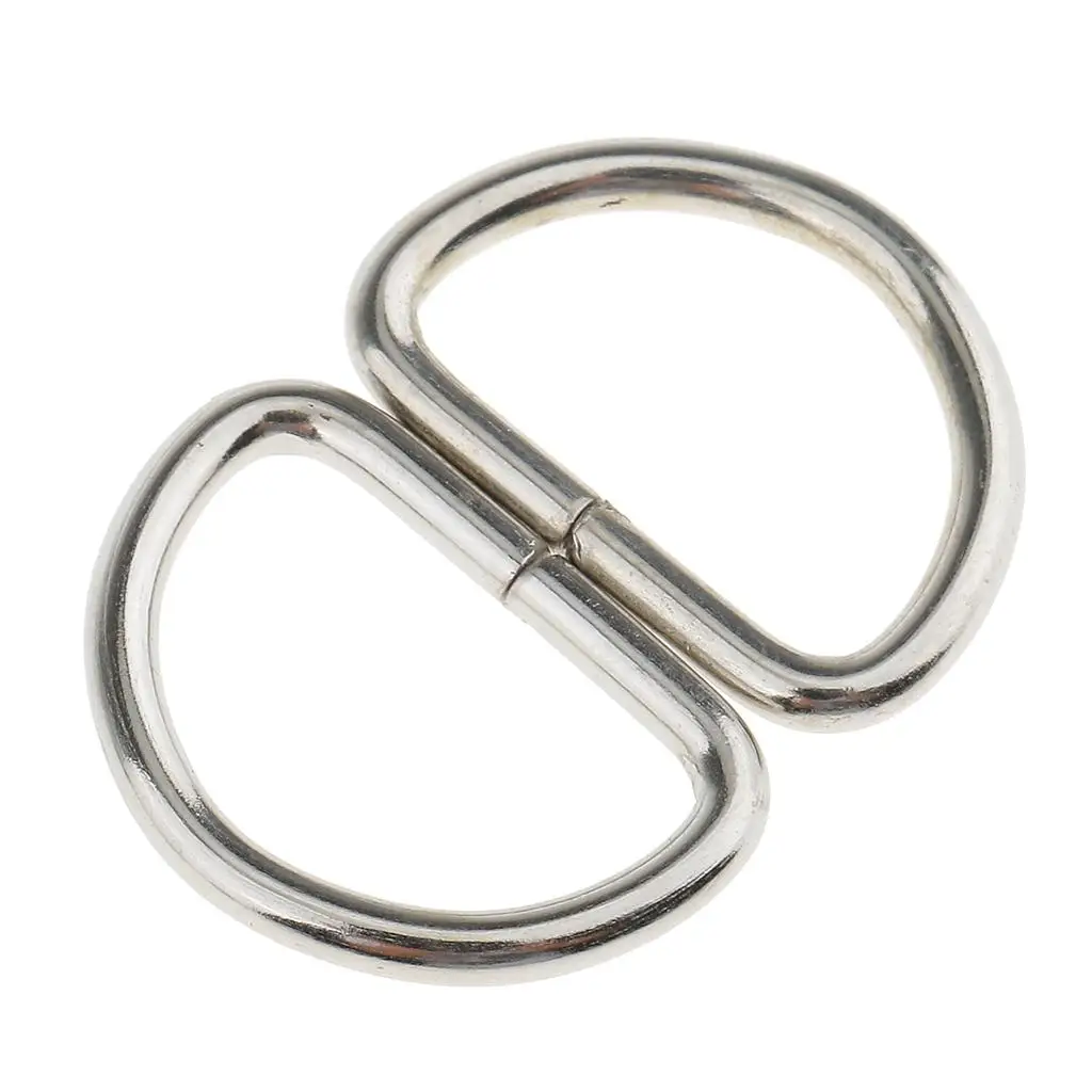 Saddle Dee Rings Alloy Metal Buckle Strapping Ring Craft Supplies for Making Belts Luggage Straps Dog Harness