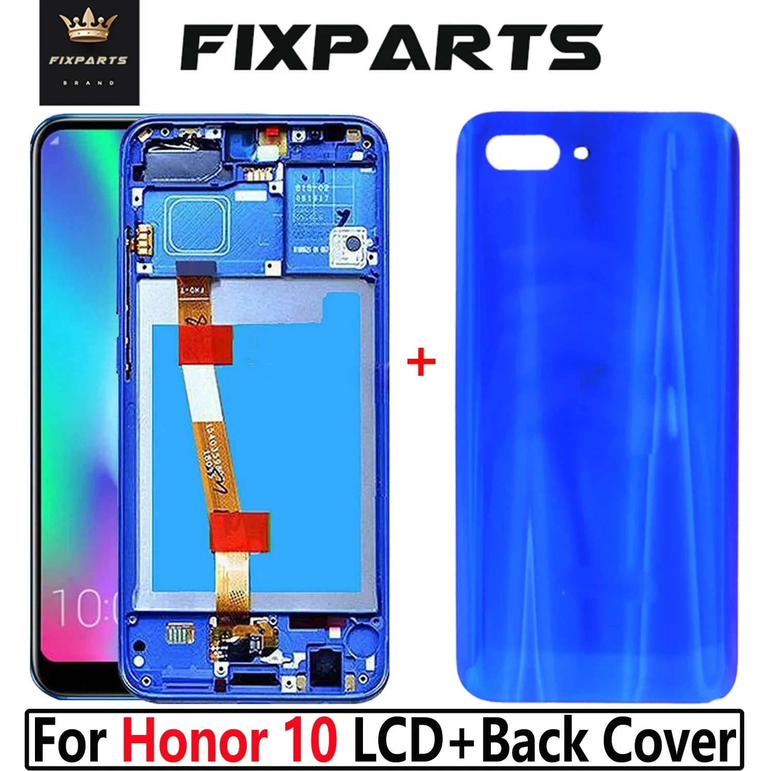 Tested Well For Huawei Honor 10 LCD Display With FingerPrint Touch Screen Assembly COL-AL10 COL-L29 L19 Screen With Frame