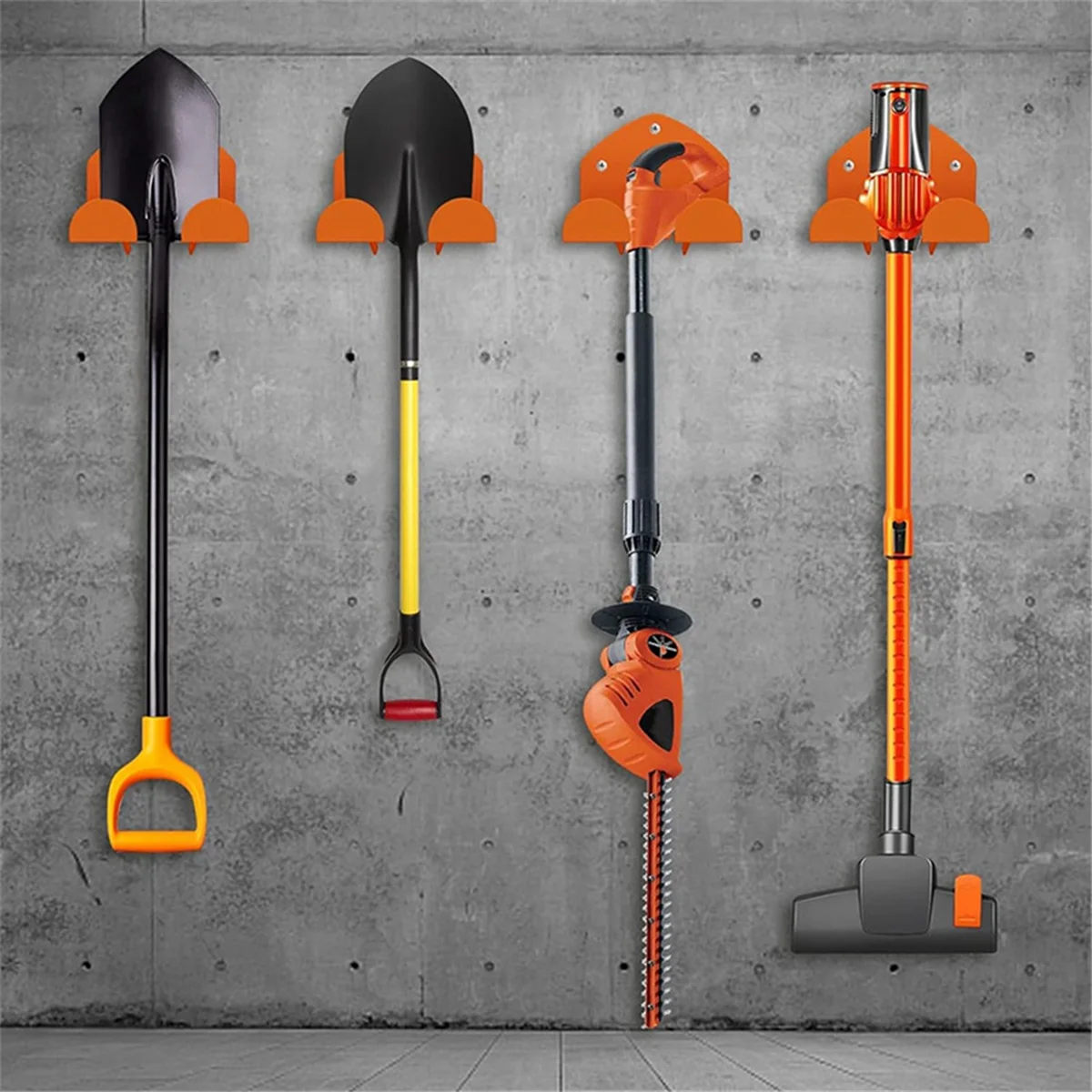Garage Storage Rack para cortadores de grama, Wall Rack montado, Weed Eaters e Garage Tools, Garage Storage Organizer