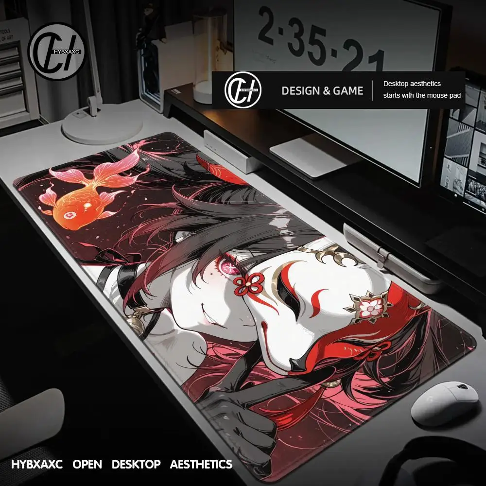 HYBXAXC Mousepad Computer Keyboard Pad Honkai Star Rail Sparkle Office Rubber Mouse Pad Decoracion Mouse Mat Gaming Accessories