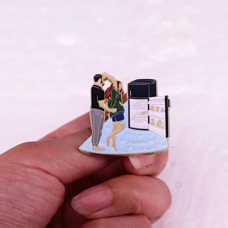 المد والجزر الموسيقى المغني ألبوم دبابيس معدنية المينا بروش عنصر الموضة أغنية شارة التلبيب جمع إعطاء الأصدقاء والمشجعين الهدايا #5