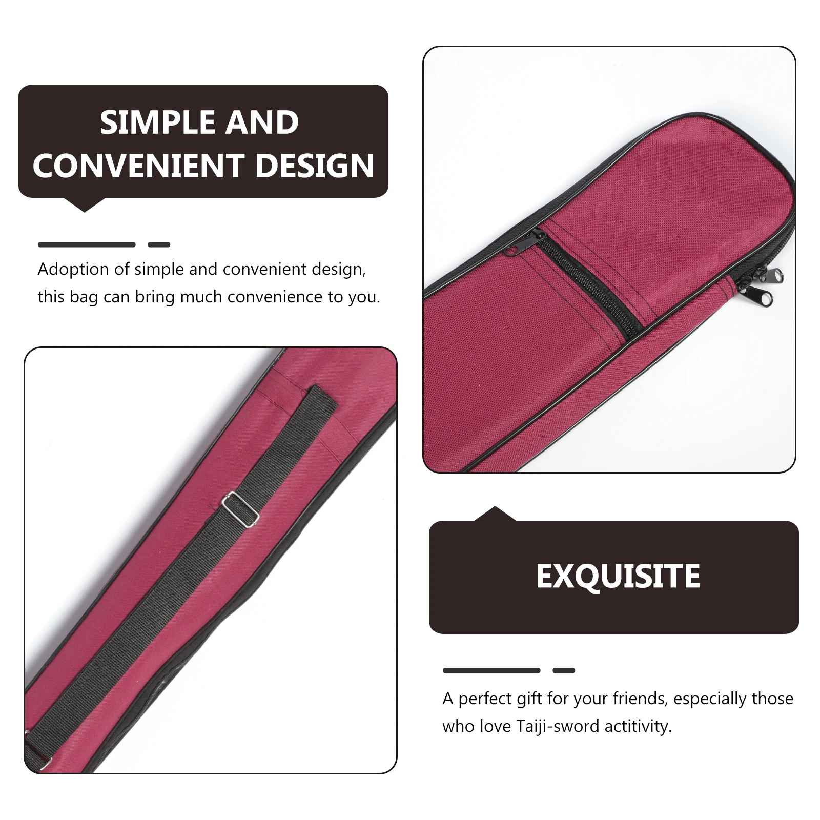 

Thickened Canvas Universal Martial Arts Carrier Portable Taichi Sword Holder Lightweight Kung Fu Bag Long Length Design