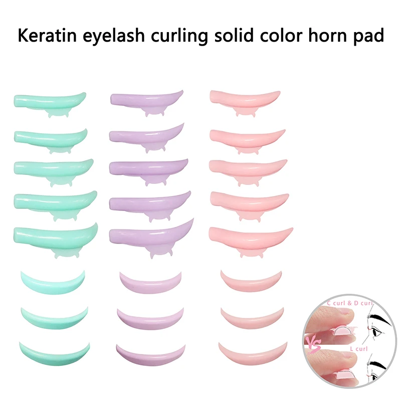 8 paar Horn Form Wimpern Dauerwelle Curler Lift Pads Wimpern Dauerwelle Pads Stangen Für Lash Lift Silikon Für Wimpern Make-Up schönheit Werkzeug
