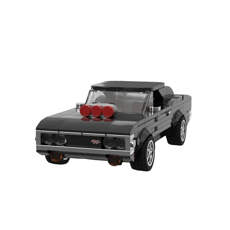 332pcs MOC City Champions Dodge Charger R T Fast Furious Model Building Blocks Architecture Toys Christmas Gifts Education Brick view 6