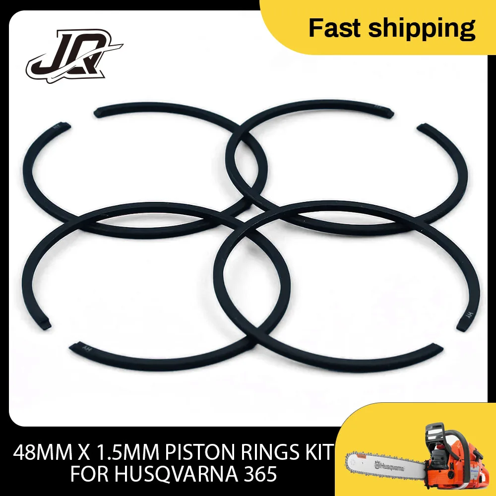 

For Husqvarna 365 61 261 262 265RX 266 Chainsaw Replacement Spare Parts 503 28 90-15 48mm x 1.5mm Piston Rings Kit