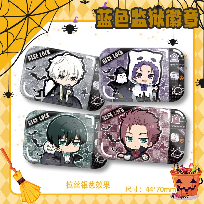 Anime BLUE LOCK Isagi Yoichi Chigiri Hyōma Bachira Meguru Badge Jacket Jeans Lapel Pin Collection Brooch Ornament Halloween Gift