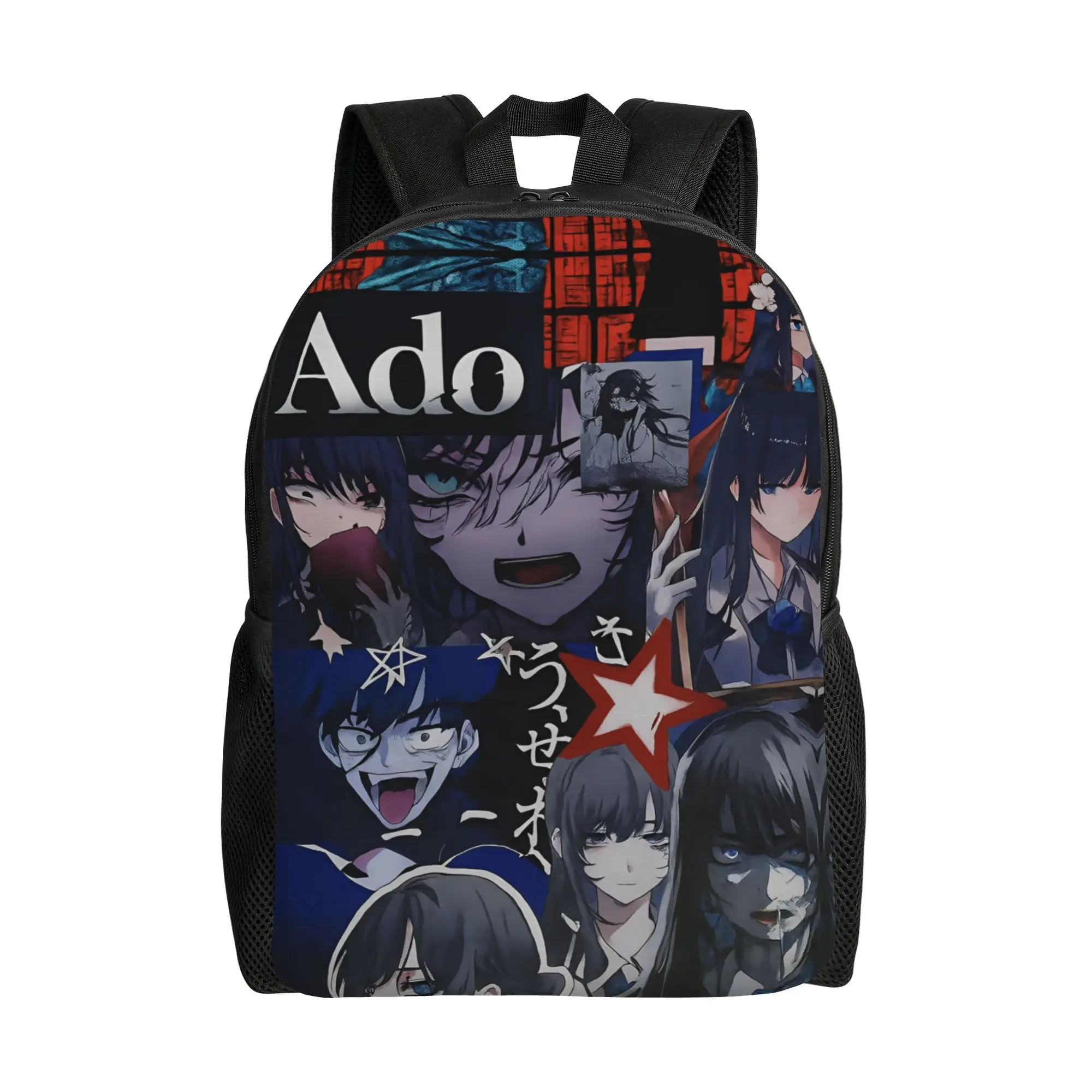 Ado Hibana World Tour Backpack for Men Women Teenage High School Business Daypack Anime Music College Shoulder Bag Gift