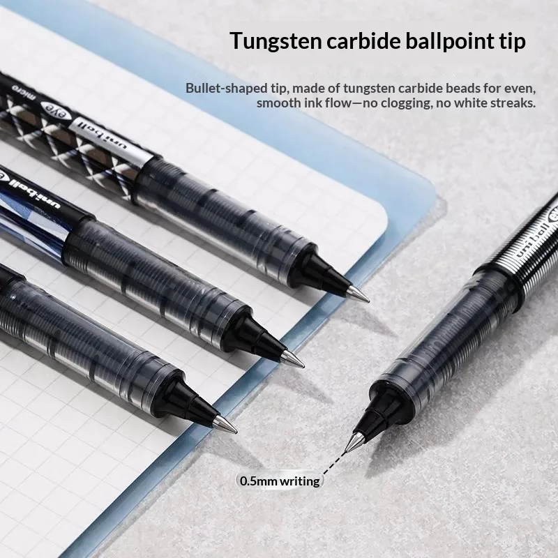 Uni-ball UB-150 Quick-dry Direct Lliquid Gel Pens Waterproof Lightfast Ultra-large Capacity 0.5 Signature 1800m Writing Length