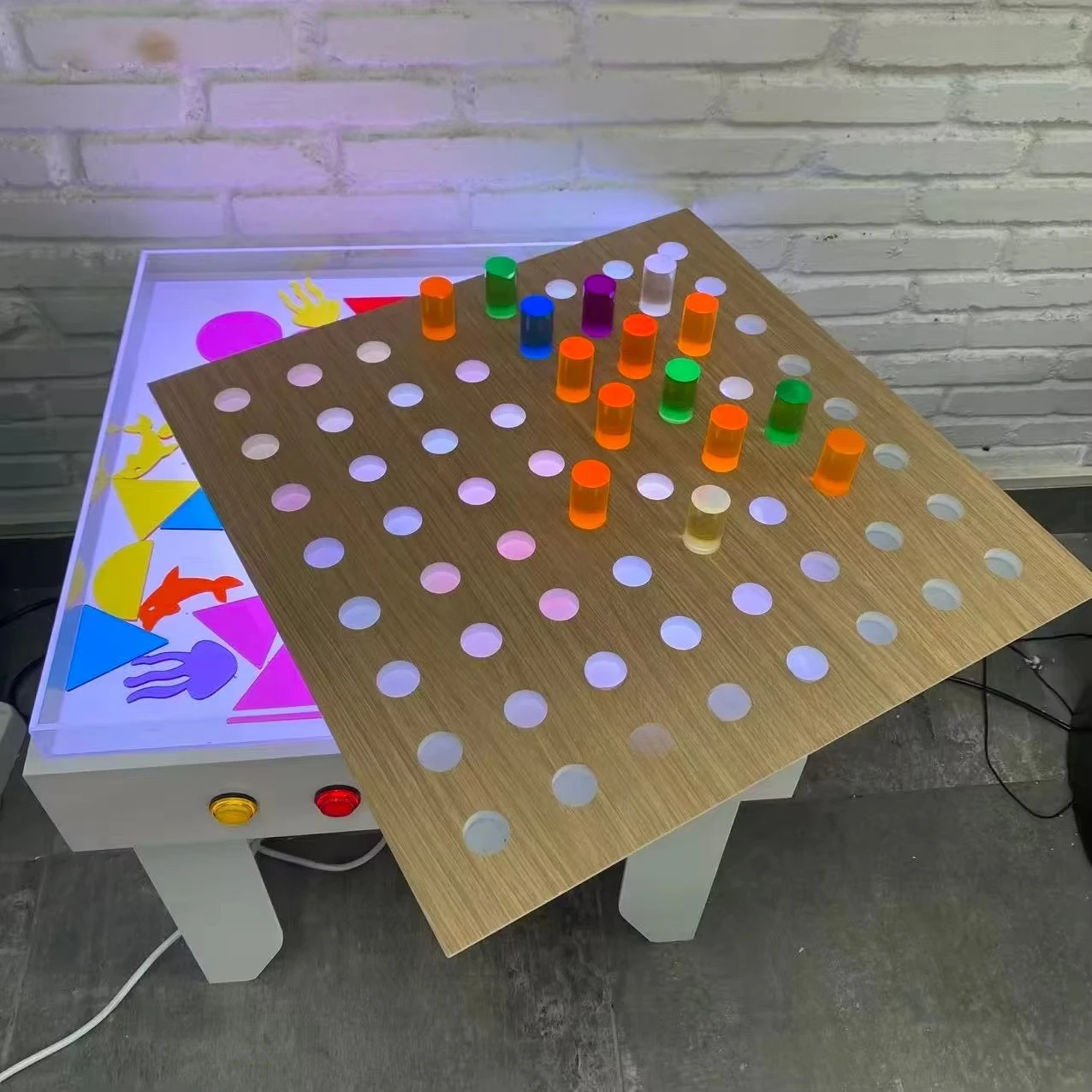 multi-sensory room LED color-changing sensory games, learning sensory toys, luminous LED puzzle boards,, suitable for children