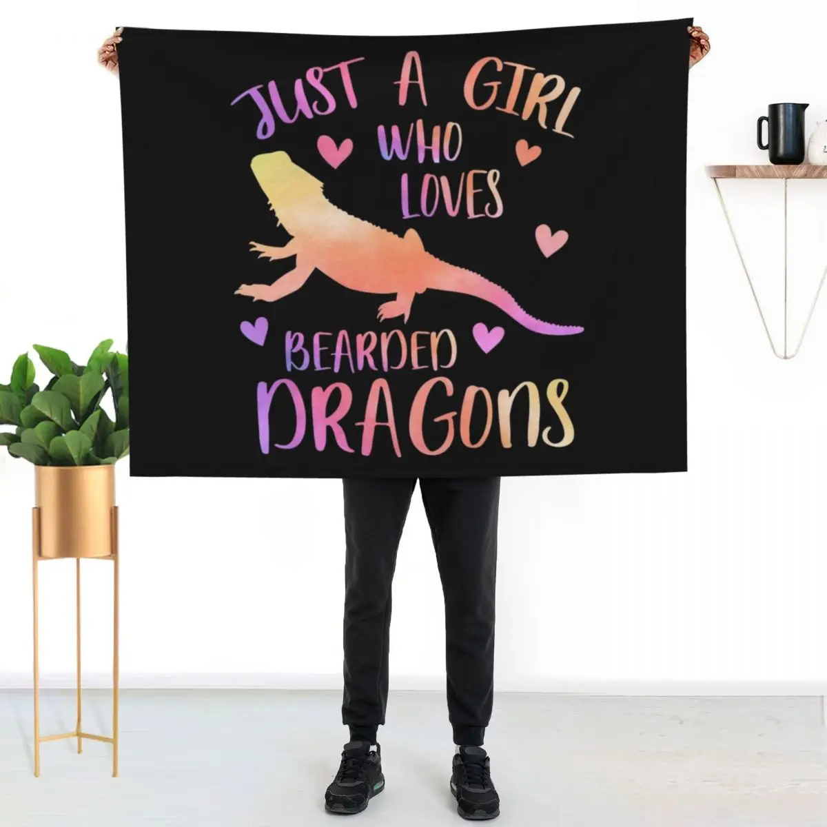 Just a Girl who loves Bearded Dragons Throw Blanket Blankets For Bed Soft Plaid Sofas Comforter Polar Travel Blankets