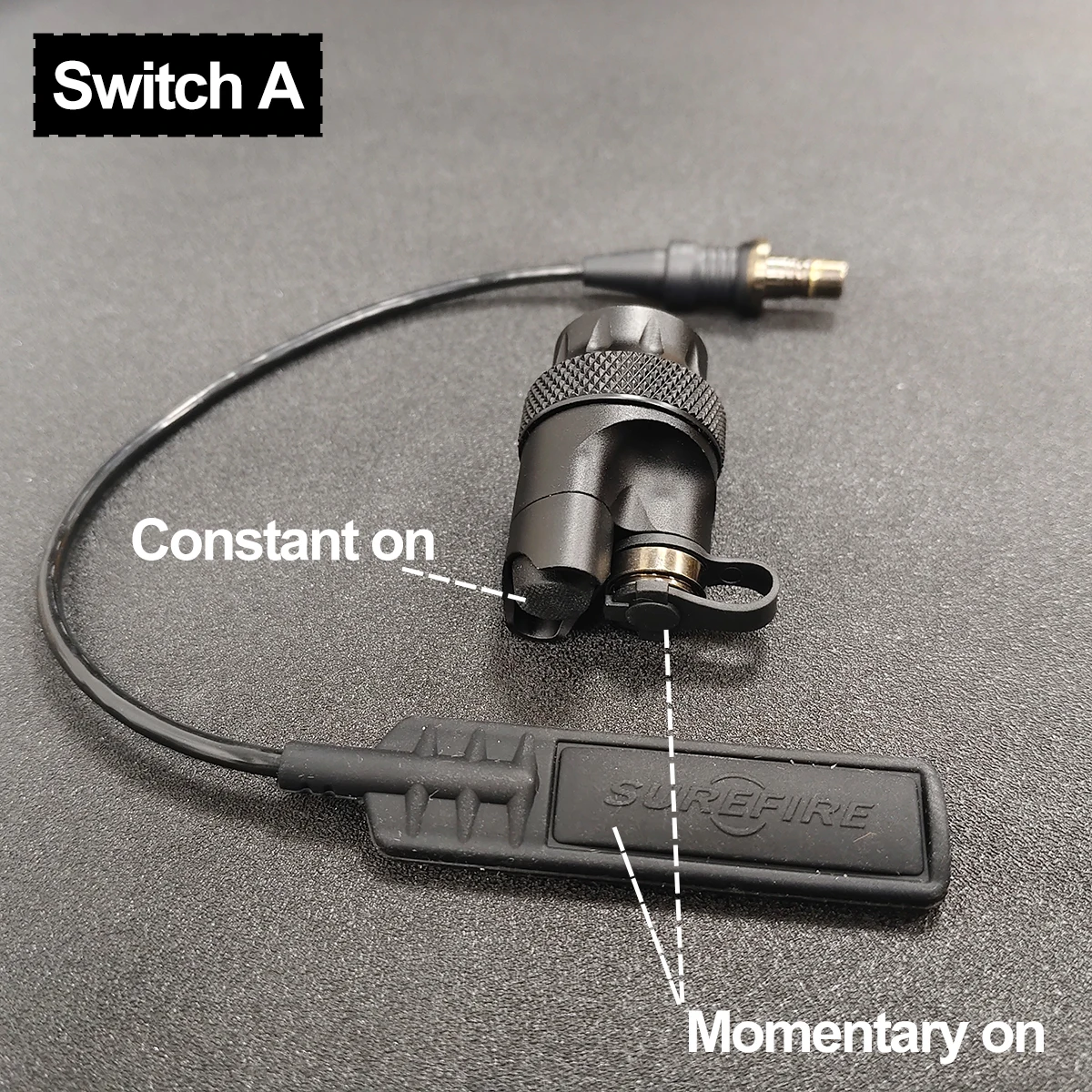 Outdoor Lighting Switch - デュアルファンクションスイッチ付きSurefire M600 M300タクティカルフラッシュライト、ライフルAR15エアソフトハンティングガンスカウトライトM600B M300Bアウトドア用