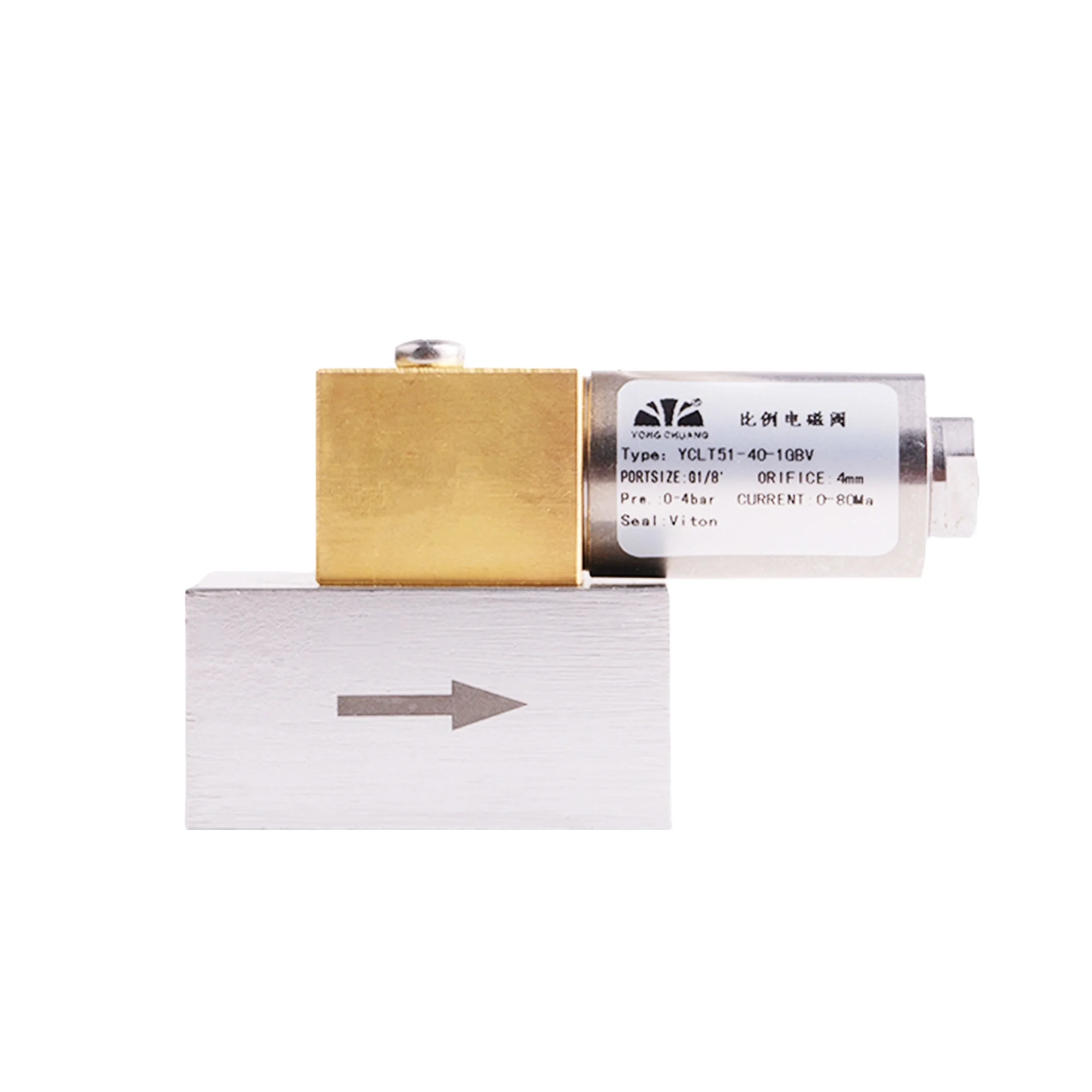 

Yongchuang YCLT51 High Flow Low Power Proportional Modulation Gas Solenoid Valve for Mass Flow Controller Analyzer