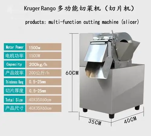 30 Type Commercial Fully Automatic Electric Fruit Vegetable Slicer 220V Potato Ginger Crusher Motor Vegetable Processing Plant