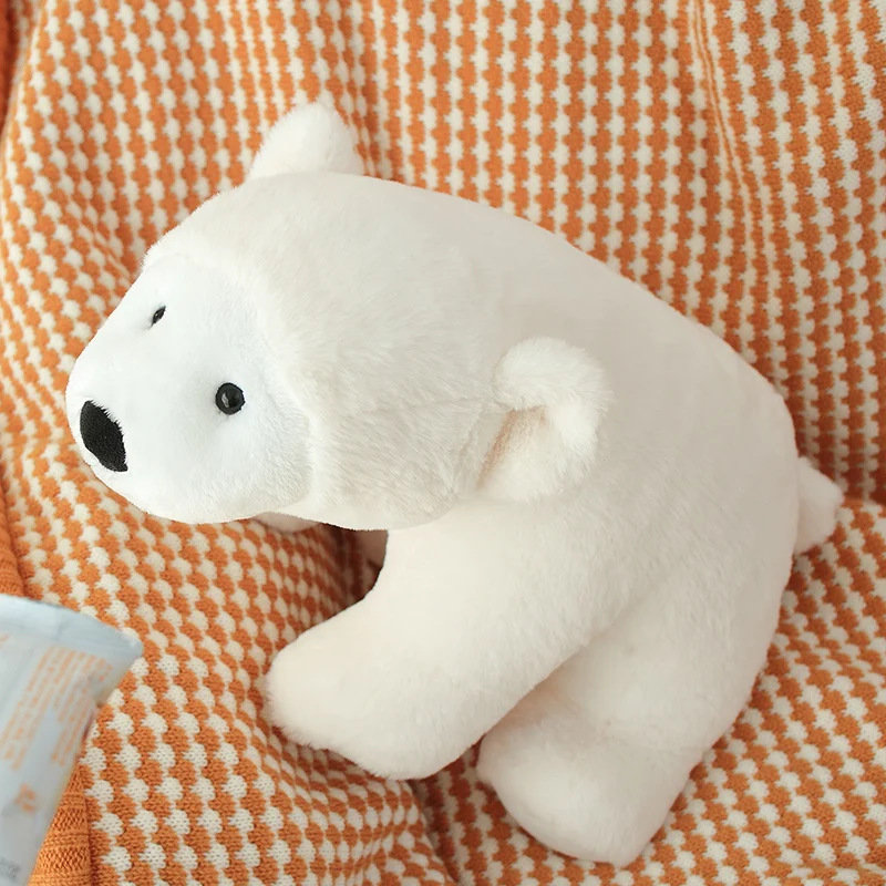 Oso Polar de 22cm para niños, juguete de peluche, almohada, oso Polar, oso blanco puro, muñeca de tela suave, juguetes para niños, regalos de cumpleaños