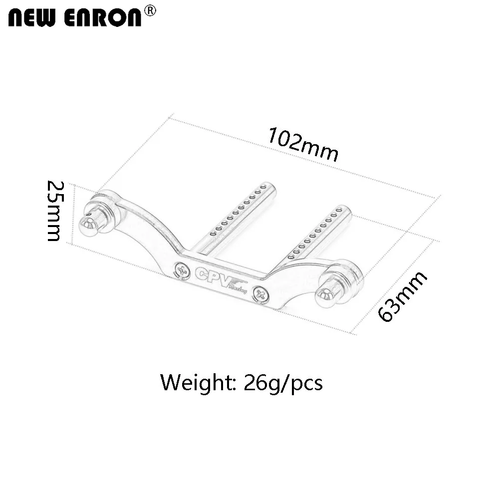 NEW ENRON Alloy #85234 Front & Rear Shock Tower Damper Plate & Body Post for RC Car HPI 1/8 SAVAGE 21 SS 3.5 4.6 5.9 X XL Model