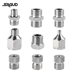 SAUGD 9PCS/Set Airbrush Adaptor Fitting Accessories Replacement Kit Coupling Connector Tool For Compressor and Air Brush Hose