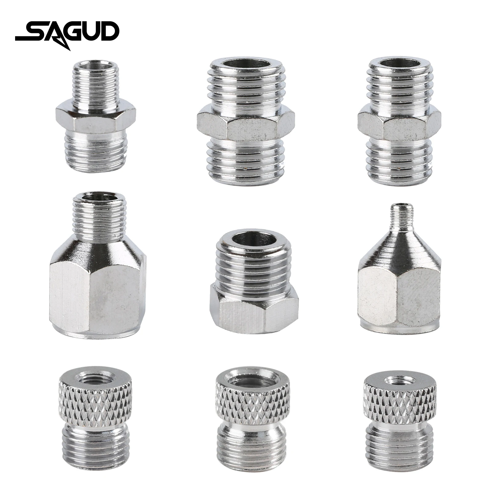 Saugd-airbrush Adapter Fitting Accessories Replacement Kit Ferramenta Conector de Acoplamento para Compressor e Mangueira de ar Pcs por Conjunto