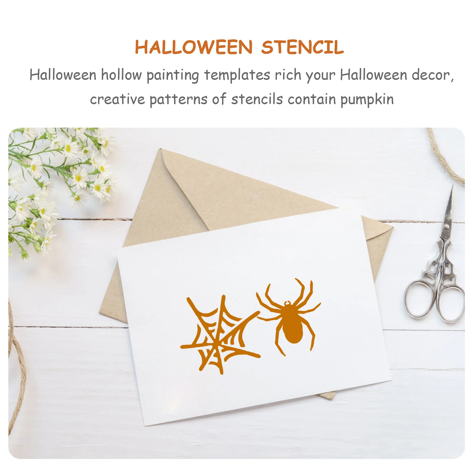 

20pcs Halloween Templates Reusable Washable Pp Stencils For Diy Home Halloween Stencil Template Decor Art Projects Craft