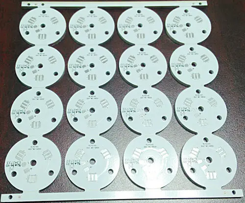 Placa de circuito prototipo PCB con Base de aluminio de 3,0mm de espesor, fabricante de aluminio blanco, componente electrónico personalizable