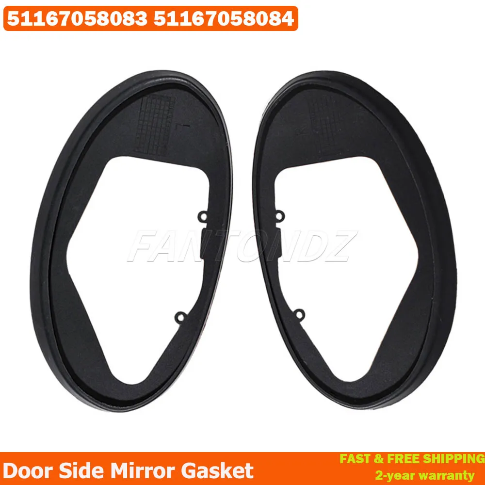 Door Side Mirror Gasket Rubber Pad Sealing Ring For MINI Cooper R50 R52 R53 51167058083 51167058084