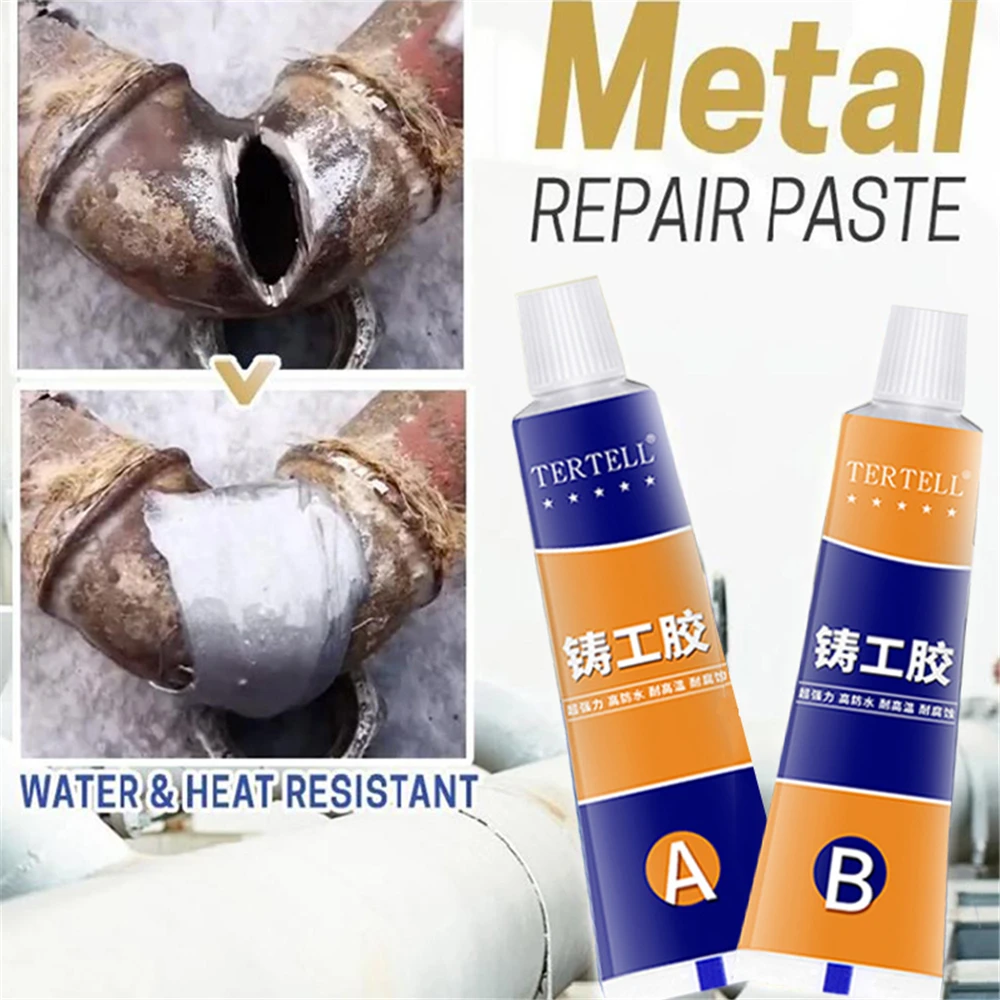 

20/70g High Temperature A+B Glue Casting Adhesive Industrial Repair Agent Casting Metal Cast Iron Gel Casting Agent Repair Tools