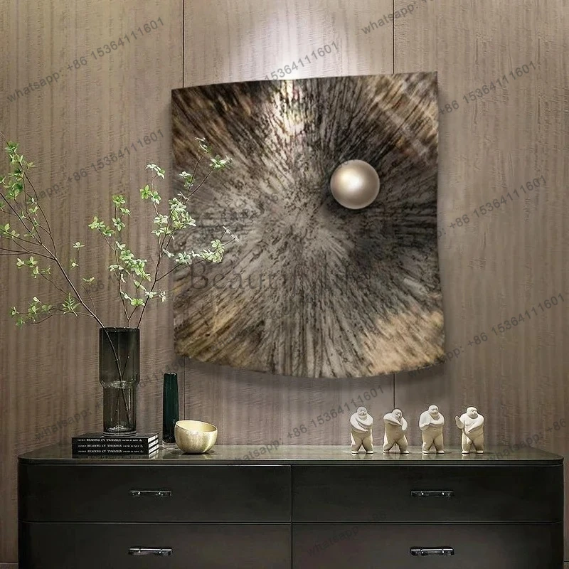 

Metal art physical installation painting three-dimensional entrance entrance decorative painting modern simplicity