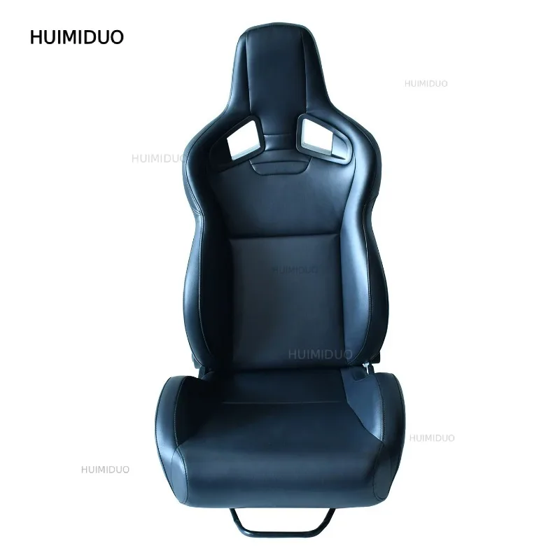 Deluxe Leather Racing Seat PVC Sports Seat Adjustable Carbon Fiber Backrest Racing Seat