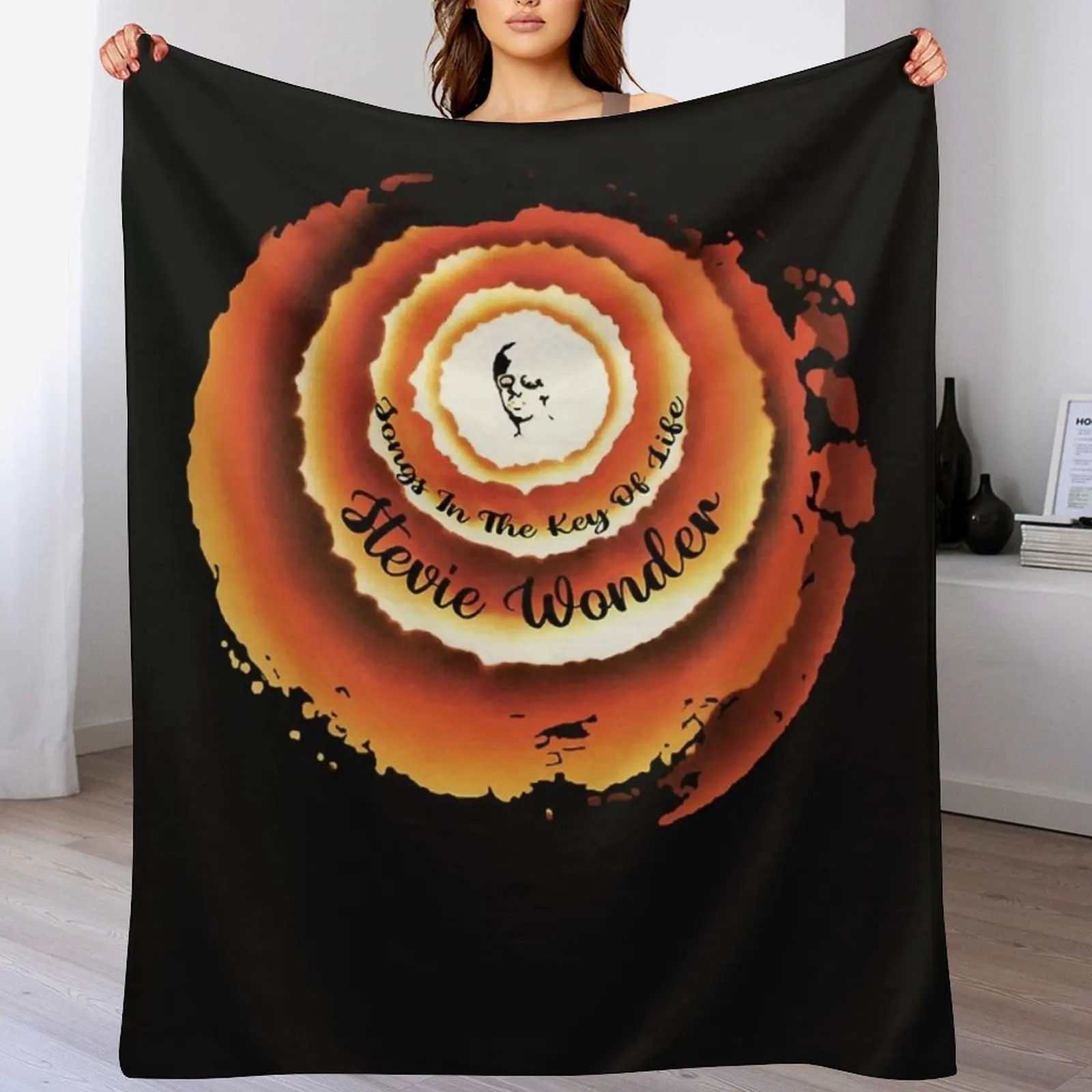 Songs In The Key Of Life Throw Blanket Soft Solid Color Blanket for Couch Bed