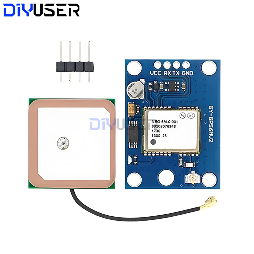 GY-NEO6MV2 NEO-6M GPS Module UART TTL Navigation Satellite Receiver for RC Drone Flight Control DIY