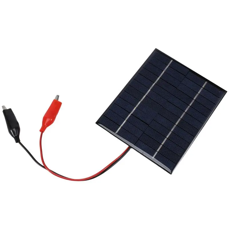 B84B-2X Waterproof Solar Panel 5W 12V Outdoor DIY Solar Cells Polysilicon Epoxy Panels For 9-12V Battery Tool